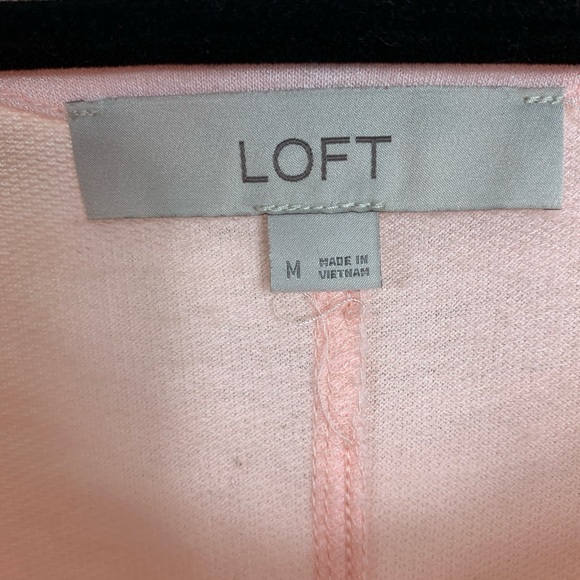 LOFT pink 3/4 sleeve top - Picture 5 of 6